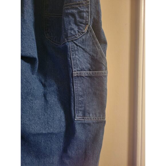 Dickies Jeans Big Mens 46x30 Blue Denim Pants Carpenter Outdoors Workwear Casual - Picture 2 of 6